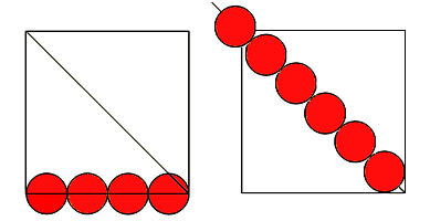 il teorema di Pitagora con i sassolini